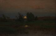 George Inness Moonrise oil on canvas